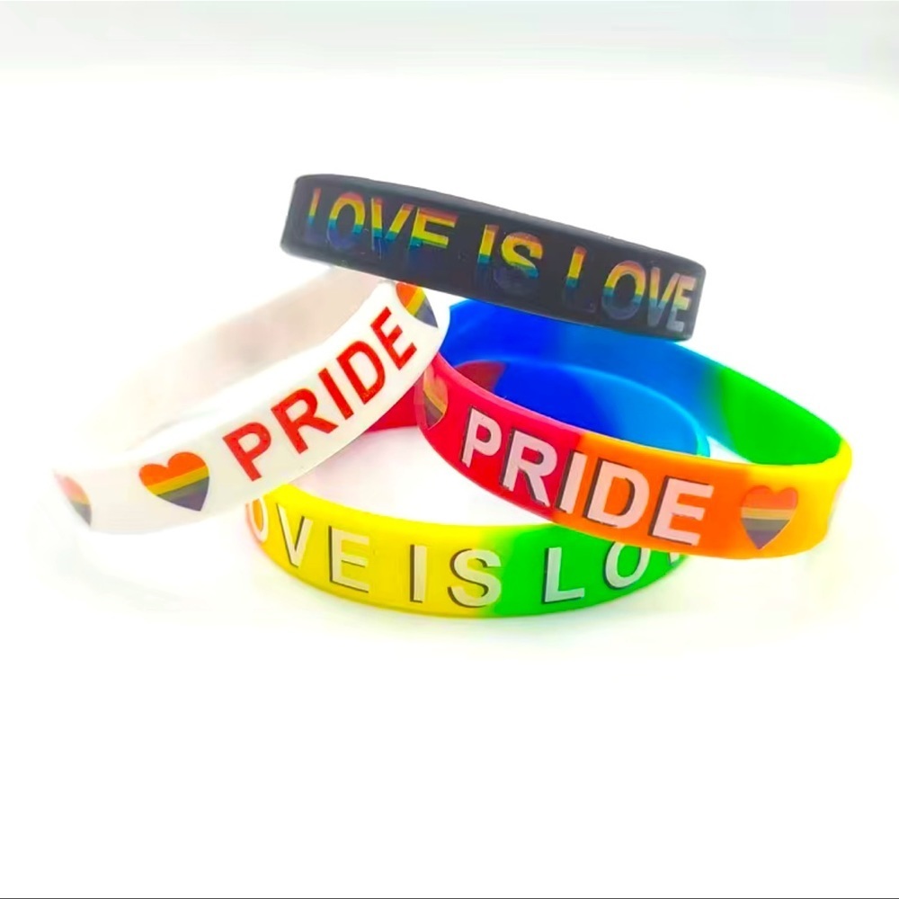 New!! Pride Rainbow Colored Bracelets 4pack